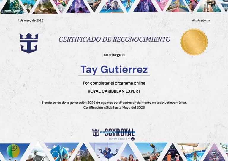 certificado-Royal Caribbean