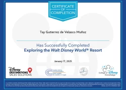 certificado-Disney world