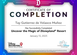 certificado-Disneyland (California)