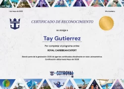 certificado-Royal Caribbean