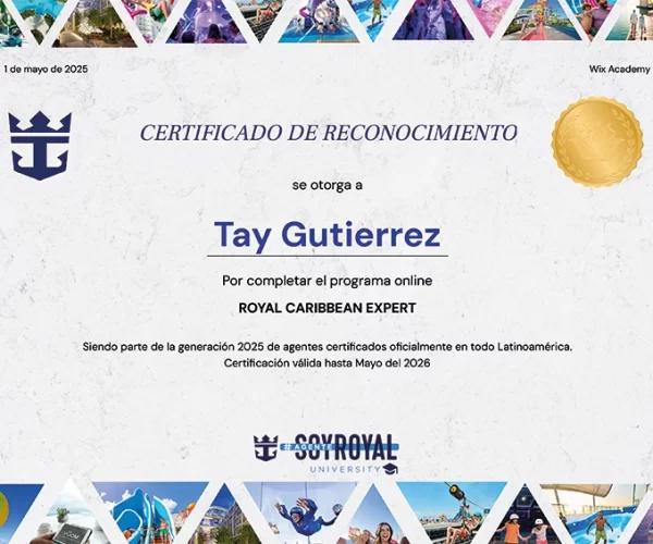 certificado-Royal Caribbean